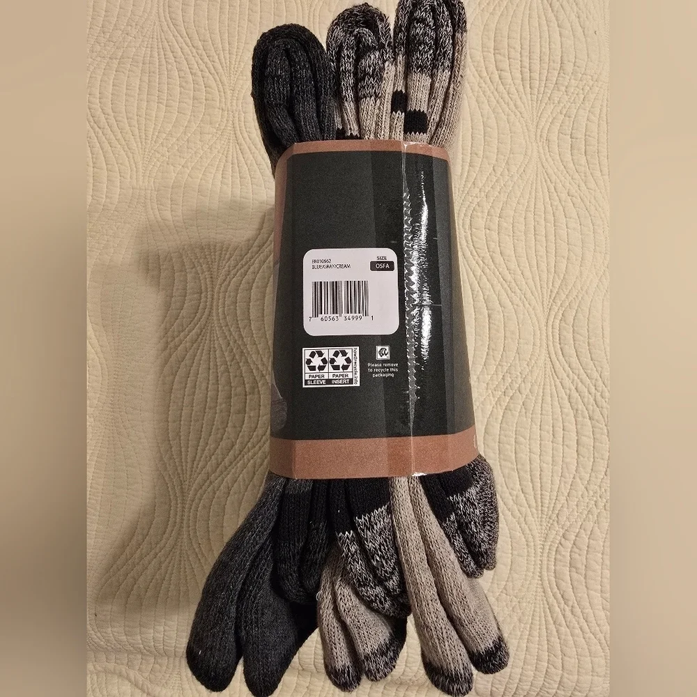 NWT Eddie Bauer Men's Trail Socks, 6 Pairs